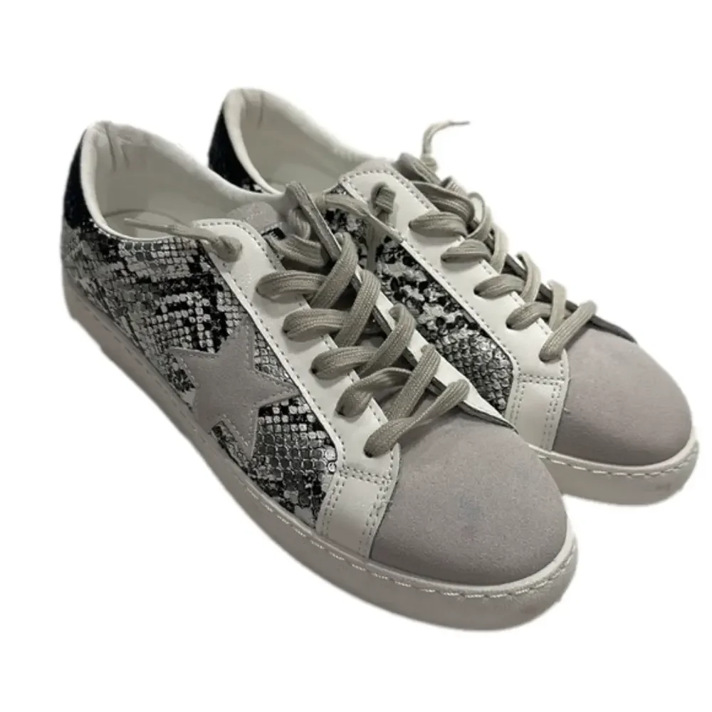 NEW Vintage Havana Python Star Fashion Sneakers